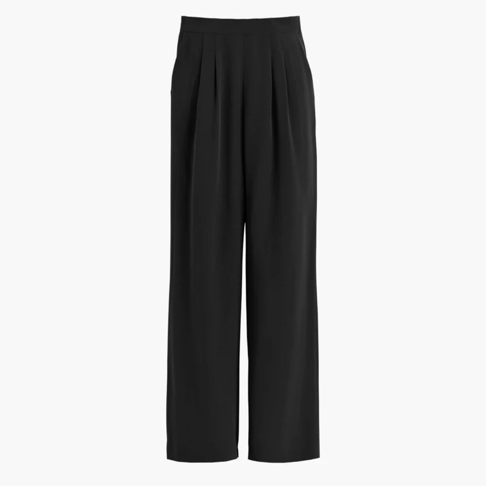 Cuyana 100% silk wide leg pants